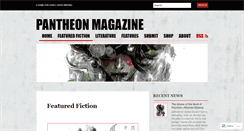 Desktop Screenshot of pantheonmag.com